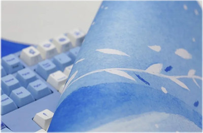 Mousepad tavoline Varmilo Sea Melody, ekstra i madh, me skaje të qepura, blu