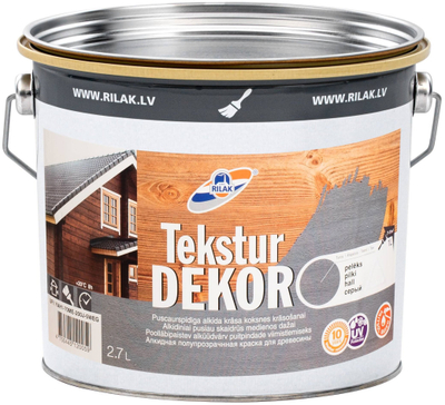 Bojë dekorative TeksturDekor Brown, me teksturë, 2.7L, kafe
