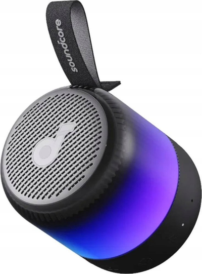 Altoparlant Bluetooth Anker Speaker Glow Mini, portativ, 12 orë bateri, i zi