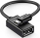 Adapter USB Ugreen 10396, microUSB në USB, OTG, i zi