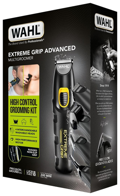Trimmer trupi Wahl Extreme Grip Advanced Body Hair, i rikarikueshëm, për meshkuj, gri