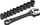Set çelësa SATA Adjustable Wrench 8", me Pass Thru Ratchet, 10 koka, ngjyrë argjendtë