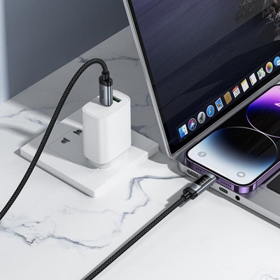 USB кабел Hoco U148, USB C во Lightning, 1.2m, PD 27W, црна