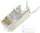 Konektor modular Gembird RJ45 CAT7, me kalim, i mbrojtur, i praruar, 100 copë