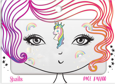 Snails Face Tattoo Unicorn