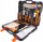 Set veglash Isma 1372 copë, 1/4", në valixhe plastike, portokalli