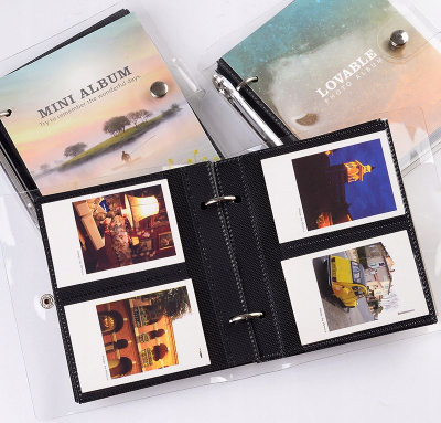 Album fotografish LoveInstant Moon, 100 foto, për Fujifilm Instax Mini, i zi