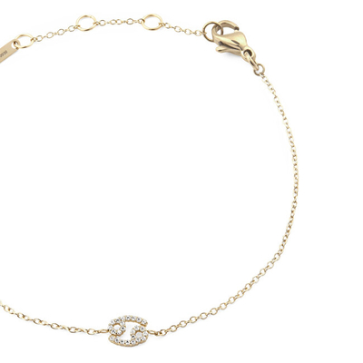 Byzylyk për femra Daniel Wellington Cancer Crystal Zodiac DW00400910, i artë