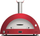 Furrë pice Alfa Forni Moderno 5 Pizze Hybrid, gaz dhe dru, profesionale, e kuqe
