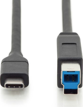 Kabllo USB Type-C në USB-B Digitus, Gen2, 10 Gbit/s, e zezë
