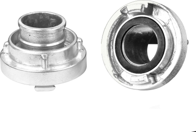 Lidhës zorre Geko G70102, 2" 52 mm, set 2 copë, argjendtë