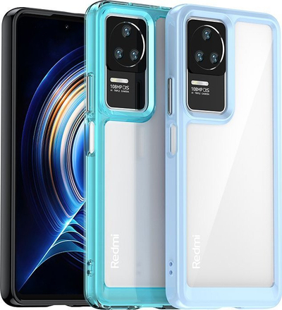 Mbulesë telefoni Hurtel Outer Space Case për Xiaomi Poco F4 5G, kornizë fleksibile, e zezë