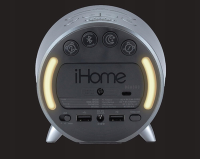 Radios iHome IBT235, digjital me Bluetooth, me USB për karikim, gri