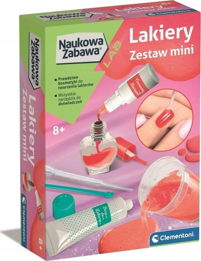 Set kreativ për llakë thonjsh Clementoni Nail Polishes, lojë me mësim, shumëngjyrësh