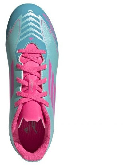 Këpucë futbolli Adidas F50 Club Messi Jr IH0932, FG MG, për fëmijë, blu rozë