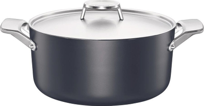 Set tenxhere dhe tigan Fiskars Taiten, 3.5L, alumin i ricikluar, i zi