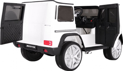 Makine elektrike për kalamaj Mercedes AMG G65, 12V, me drita LED, e bardhë