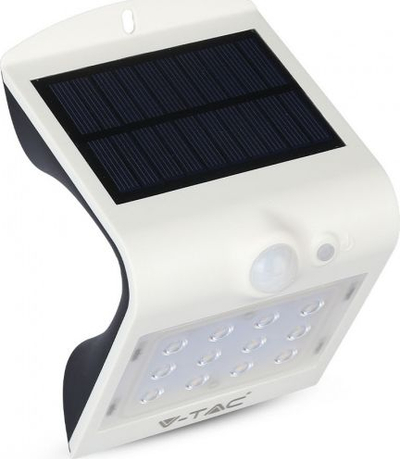 Llambë muri diellore LED V-TAC, 1.5W, 220lm, 4000K, e bardhë
