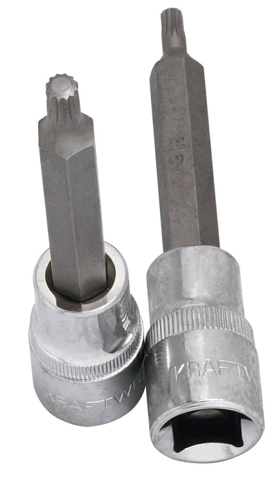 Çelës bit i gjatë multi-dhëmbëzor Kraftwerk Spline 338012, 1/2", M12, 100 mm