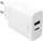 Karikues FIXED USB-C, PD, 30W, USB-C + USB-A,  i bardhë