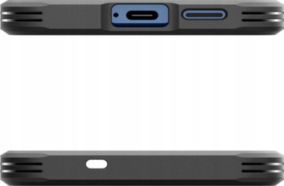 Kapak telefoni Spigen Tough Armor MagSafe për Samsung Galaxy S25 Plus, me stendë mbrapa, Gunmetal