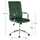 Karrige zyre Josef velur cypress green inox bazë 58×61×105–113 cm (HM1181.03), gjelbër