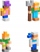 Set ndërtimi magnetik Pixio Mini Figures 2 Blocks, figurë surprizë, 6+