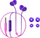 Kufje in-ear TCL SOCL300 me mikrofon, 3.5 mm, vjollcë