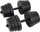 Set hantelash bituminoze, 30 kg, 2x15 kg, e zezë
