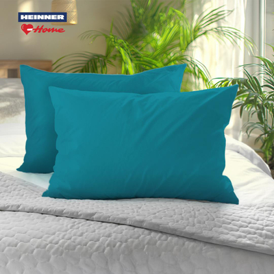 Set këllëfësh jastëku Heinner Home Nature, 50x70 cm, pambuk 100%, turkeze