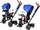 Tricikël për kalamaj Tiny Bike SP0650, 3 në 1, me tendë, blu