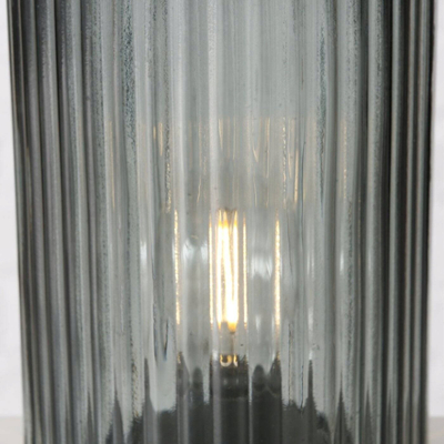 Lampë tavoline Boltze Home Spargo, 24cm, me bateri, gri e errët