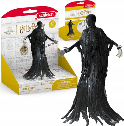 Figurinë Schleich Dementor Harry Potter, plastike, për koleksionistë, e zezë