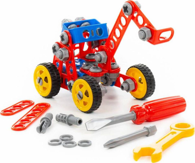 Set ndërtimi Polesie Inventor Vehicle, 97 pjesë, lodër për me bo gjëra me dorë, shumëngjyrësh