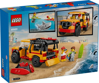 Lodër LEGO City Lifeguard Intervention Vehicle 60453, automjet shpëtimi, për fëmijë, shumëngjyrësh