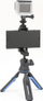 Tripod mini Slik MULTI-POD, trefkëmbësh i vogël, me kokë që rrotullohet, i zi me blu