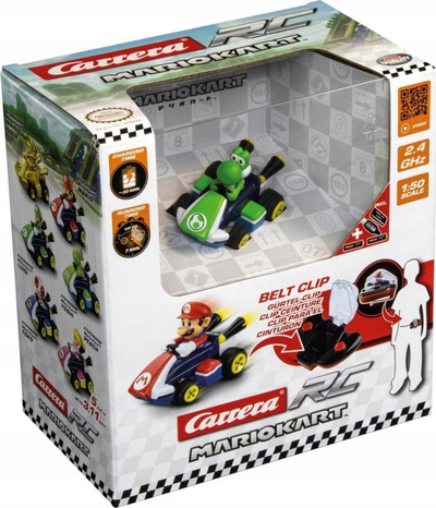 Makina me telekomandë Carrera Mario Kart Mini Racer Yoshi, 2.4 GHz, shkallë 1:50, jeshile