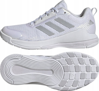 Këpucë volejbolli Adidas Novaflight 2 W IG1609, taban gomë, për terren të fortë, të bardha