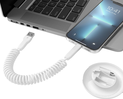 Kabllo karikimi VONMÄHLEN Allroundo Eco, USB-A në USB-C, Micro-USB, Lightning, 90 cm, e bardhë