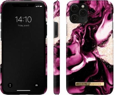 Mbulesë telefoni iDeal Of Sweden Golden Ruby Marble, për iPhone 11 Pro, TPU, e artë e kuqe