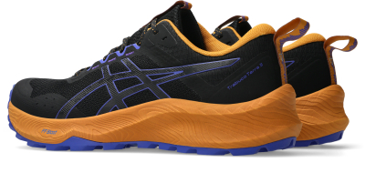 Atlete trail Asics Trabuco Terra 3 për meshkuj, taban ASICSGRIP, e zezë blu