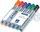 Markera flipchart STAEDTLER Lumocolor 356 B WP6, majë e prerë, set 6 copë, shumëngjyrësh