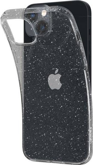 Kapak telefoni Spigen Liquid Crystal Glitter, për iPhone 14, TPU, transparent me shkëlqim