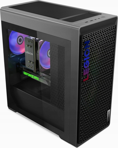 Kompjuter Lenovo Legion T5 për tavolinë, Intel Core i7 14700KF, 32GB RAM, 1TB SSD, RTX 4060 Ti, i zi