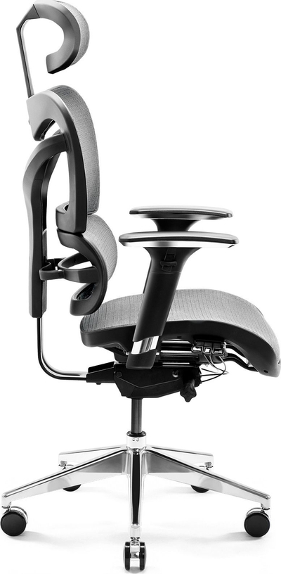Karrige zyre Diablo Chairs V-Commander, ergonomike, rrjetë, e zezë gri