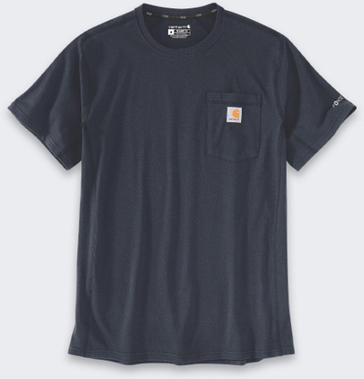Bluzë Carhartt Force Relaxed Fit Midweight për meshkuj, XLarge, me xhep, blu navy