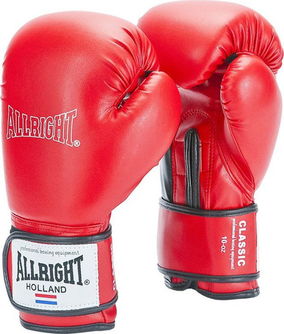 Doreza boksi Allright Classic, 14oz, të kuqe