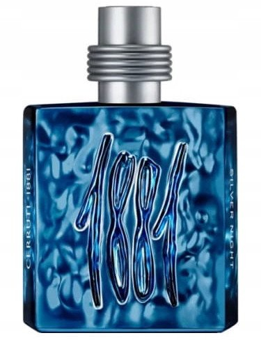 Парфем за мажи Cerruti 1881 Silver Night Eau de Parfum, 50 ml, дрвенеста арома, сино метално шише