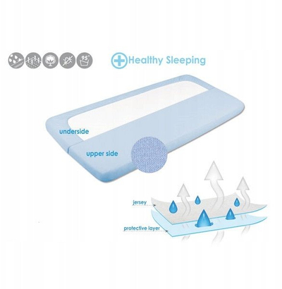 Çarçaf plastmasi për bebe BABYMATEX Waterproof Jersey, 60x120 cm, i papërshkueshëm nga uji, bezhë