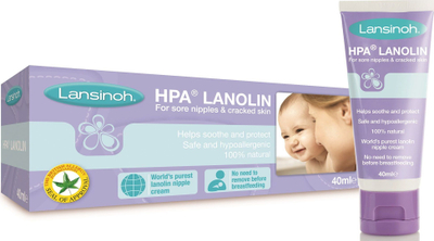 Krem për thithkat Lansinoh Natural Lanolin, 40ml